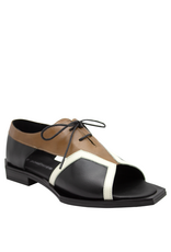 LeBohemien LeBohemien LB3X Black/Brown Peep Toe Oxford Sato