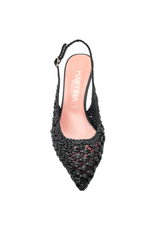 MissT MissT MT1B Black Woven Sling Pump 1306