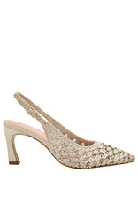 MissT MissT MT1 Bone Woven Sling Pump 1306