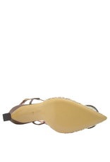 MissT MissT MT1C Brown Rafia  Sling Pump With Button 1312