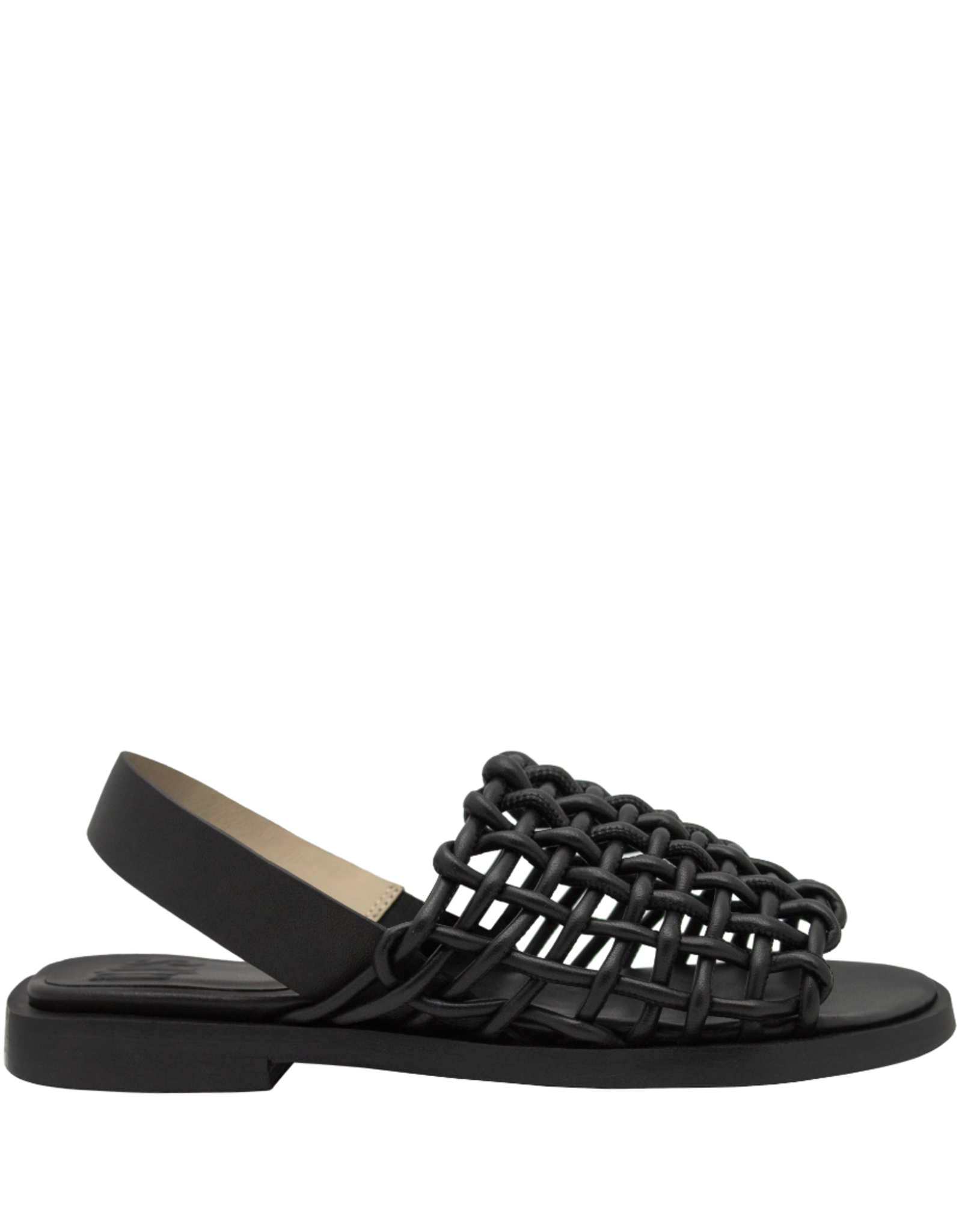 MLO Ixos IS72K Black Flat Lace Detail Sandal 4040