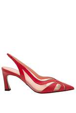 MissT MissT MT1F Red Nappa Sheer Mesh Insert Sling 1326