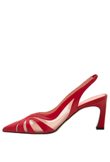 MissT MissT MT1F Red Nappa Sheer Mesh Insert Sling 1326