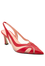 MissT MissT MT1F Red Nappa Sheer Mesh Insert Sling 1326