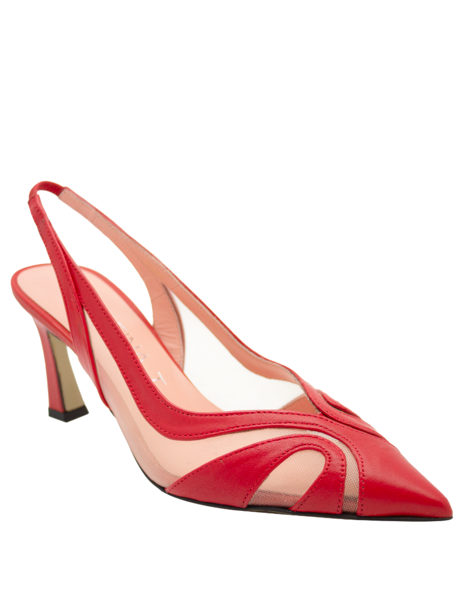 MissT MissT MT1F Red Nappa Sheer Mesh Insert Sling 1326