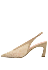MissT MissT MT1J Ivory/Gold Lace Sling 1342