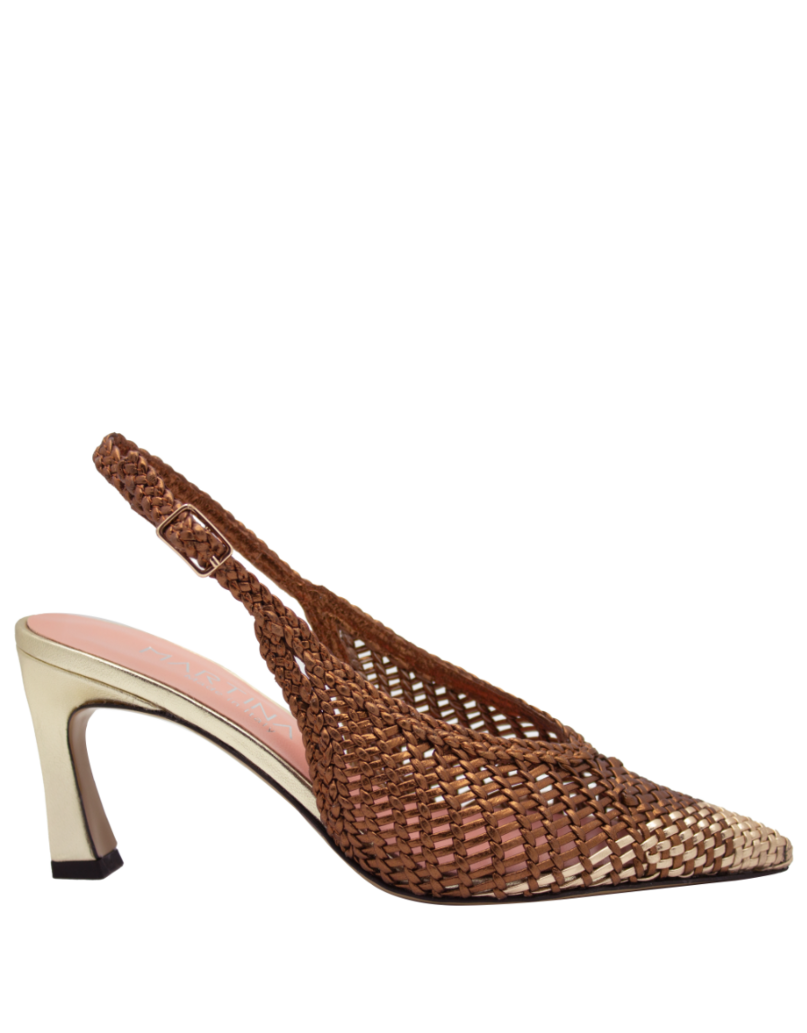 MissT MissT MT1H Brown/Gold Bicolor Woven Sling 1340