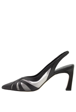 MissT MissT MT1E Black Nappa Sheer Mesh Insert Sling 1326