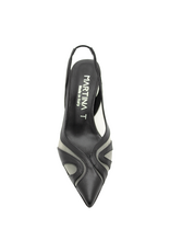 MissT MissT MT1E Black Nappa Sheer Mesh Insert Sling 1326