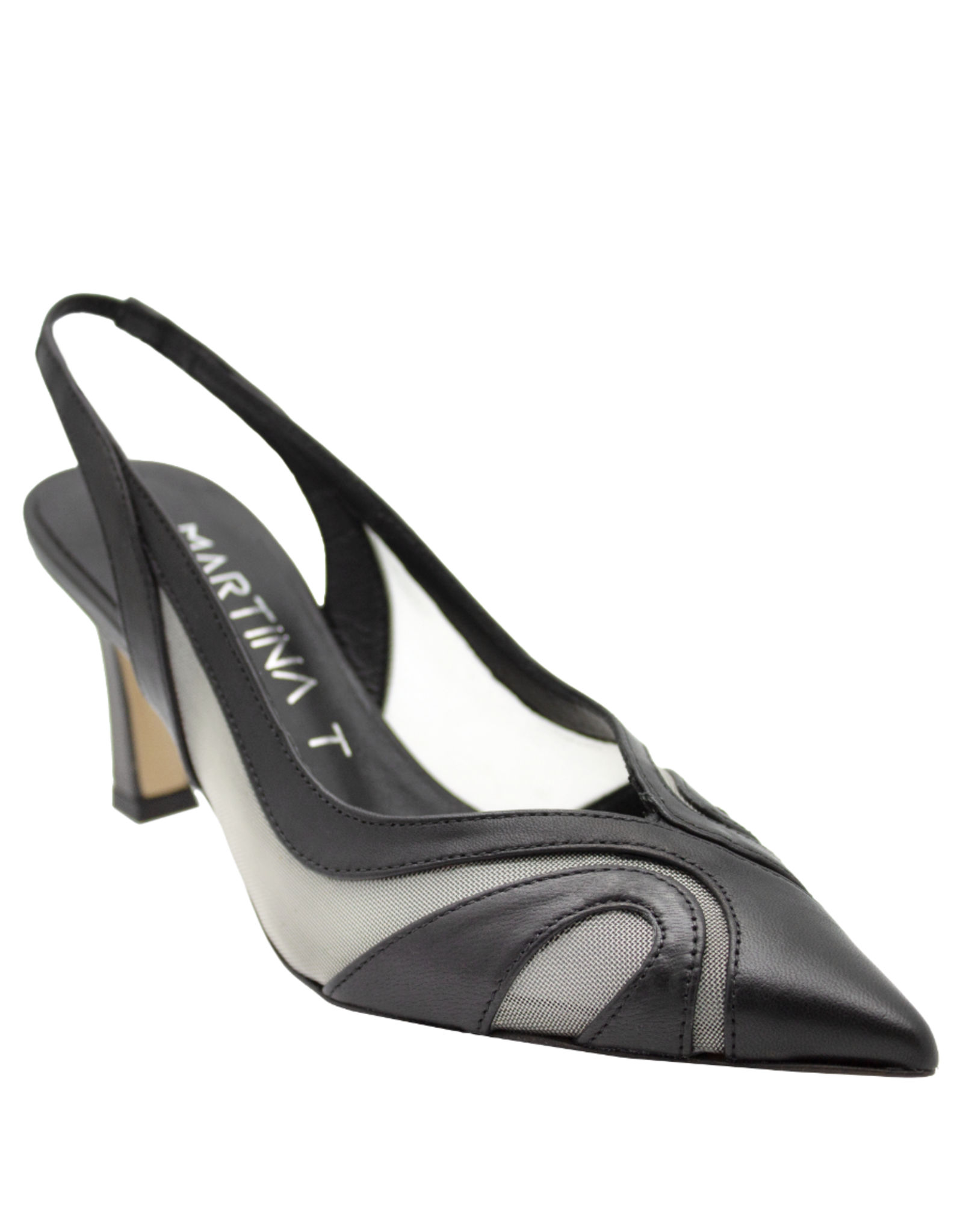 MissT MissT MT1E Black Nappa Sheer Mesh Insert Sling 1326