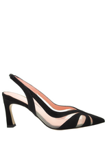 MissT MissT MT1G Suede Nappa Sheer Mesh Insert Sling 1326