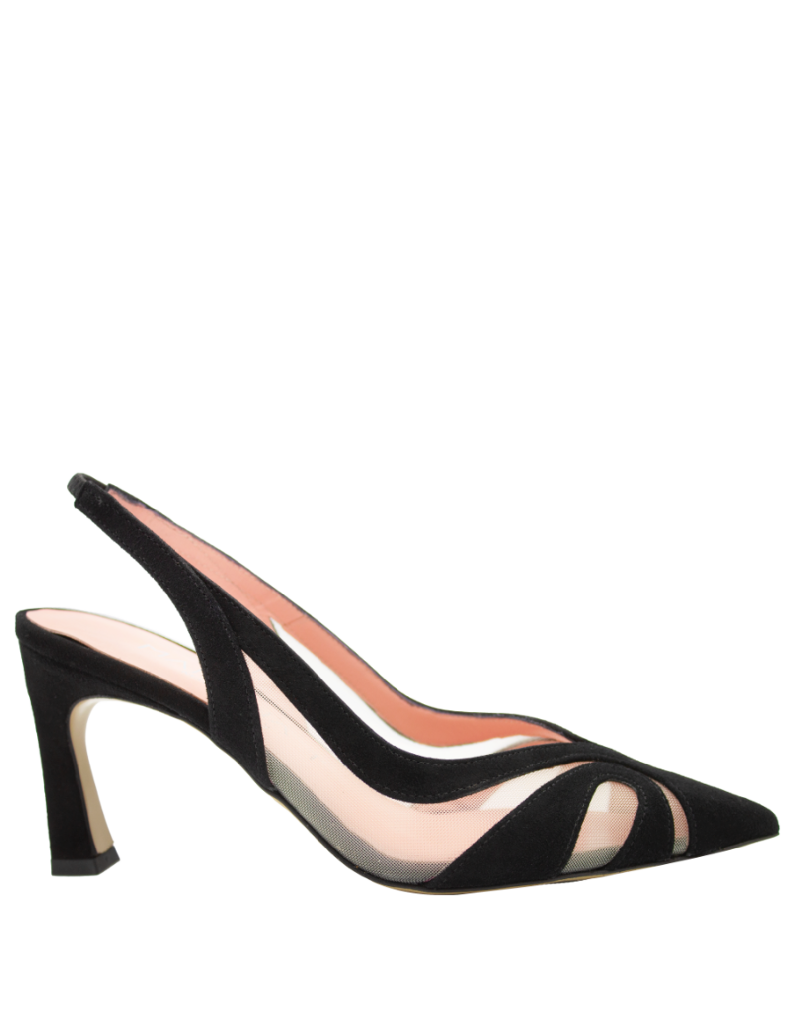 MissT MissT MT1G Suede Nappa Sheer Mesh Insert Sling 1326