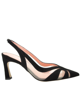 MissT MissT MT1G Suede Nappa Sheer Mesh Insert Sling 1326