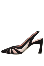 MissT MissT MT1G Suede Nappa Sheer Mesh Insert Sling 1326