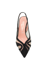 MissT MissT MT1G Suede Nappa Sheer Mesh Insert Sling 1326