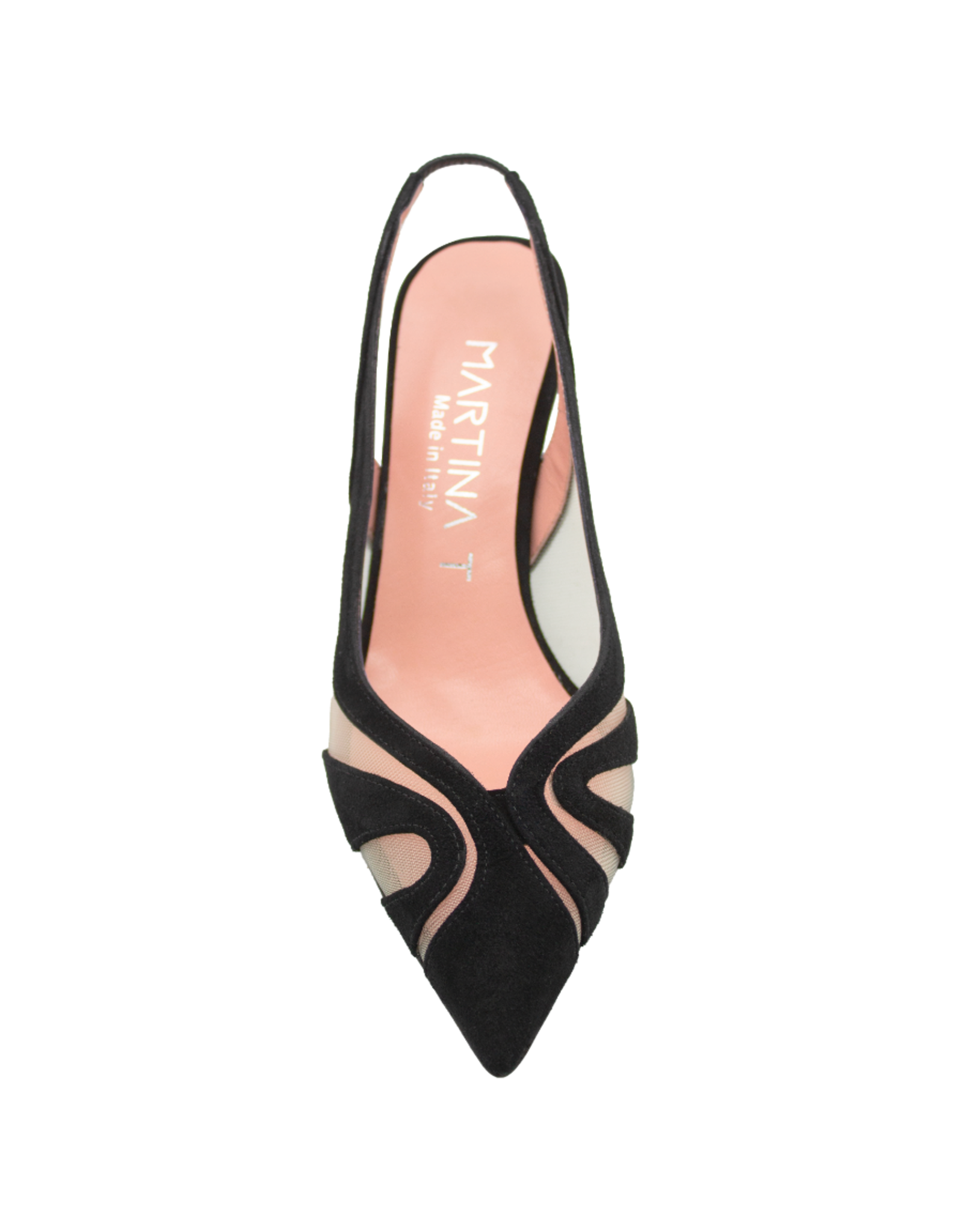 MissT MissT MT1G Suede Nappa Sheer Mesh Insert Sling 1326