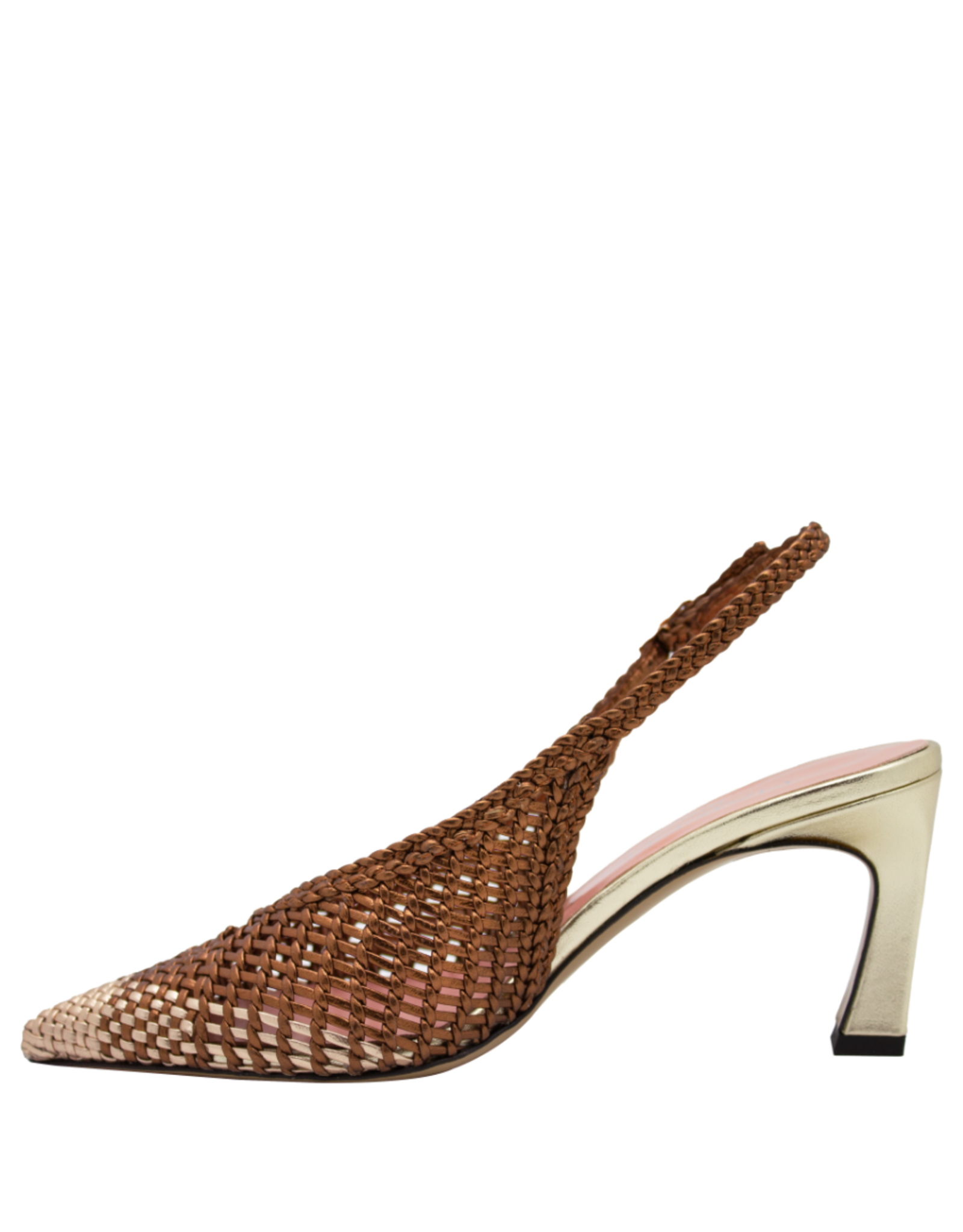 MissT MissT MT1H Brown/Gold Bicolor Woven Sling 1340