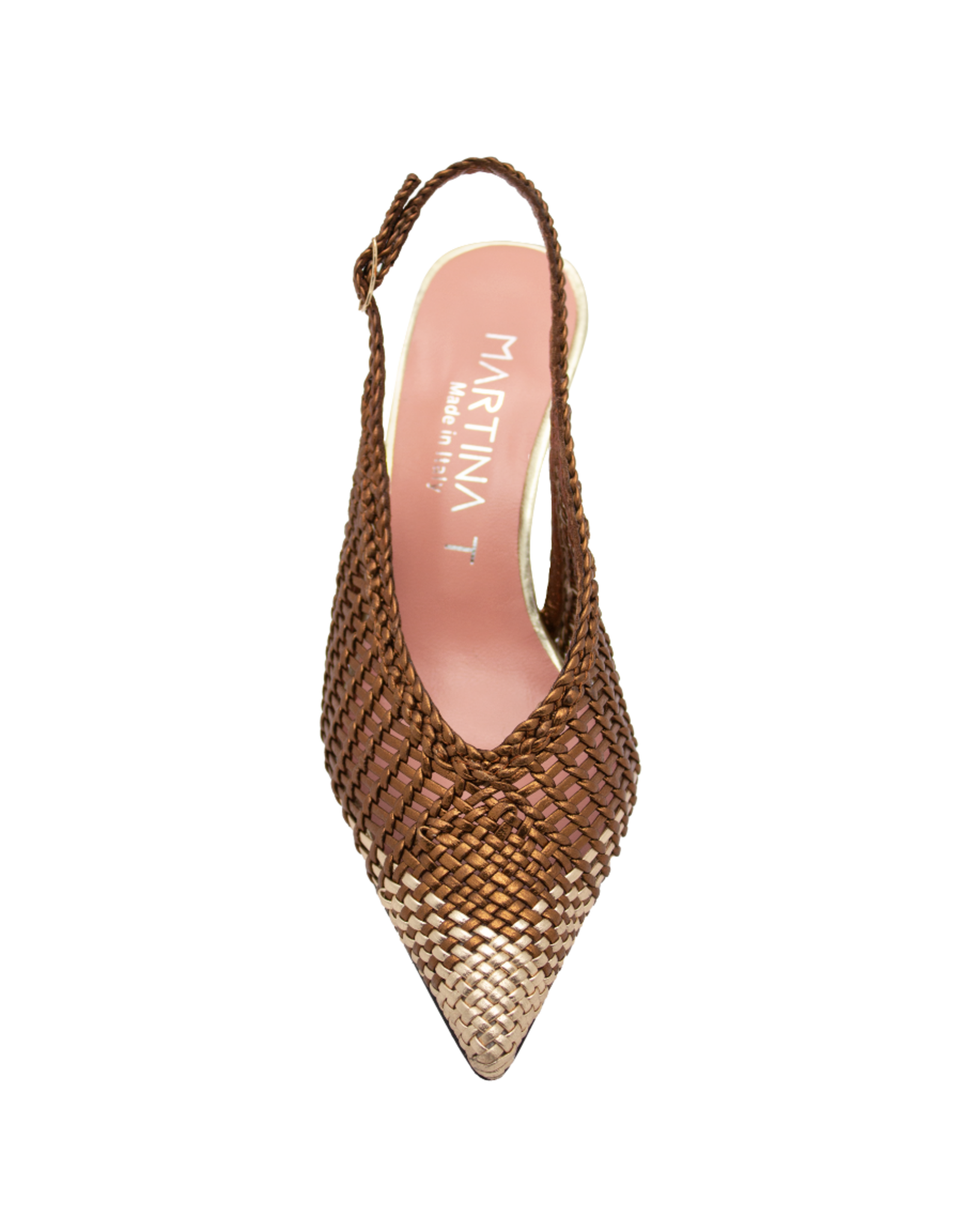 MissT MissT MT1H Brown/Gold Bicolor Woven Sling 1340