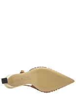 MissT MissT MT1H Brown/Gold Bicolor Woven Sling 1340