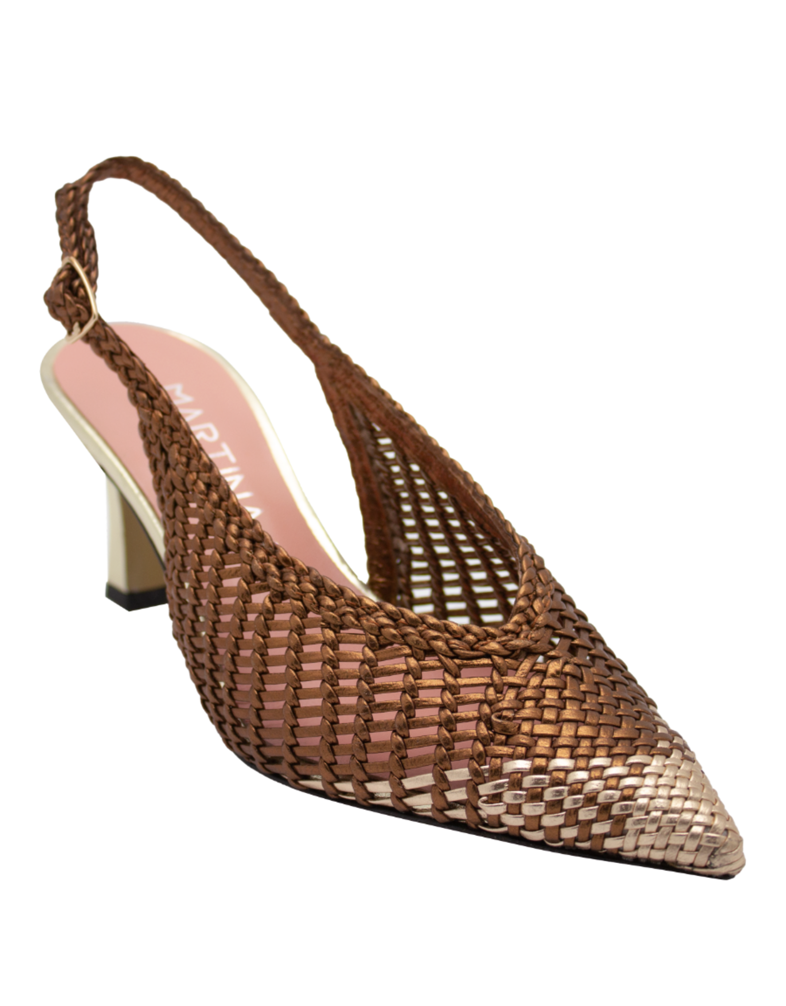 MissT MissT MT1H Brown/Gold Bicolor Woven Sling 1340