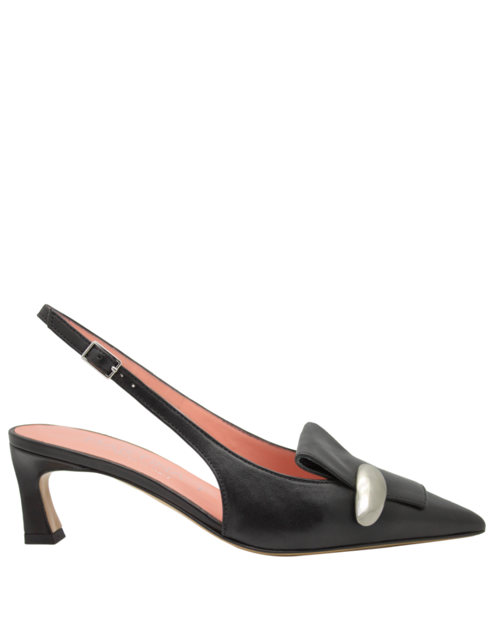 MissT MissT MT1O Black Nappa Kitten Sling 1814