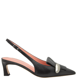 MissT MissT MT1O Black Nappa Kitten Sling 1814