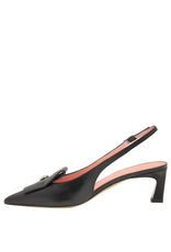 MissT MissT MT1O Black Nappa Kitten Sling 1814