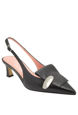 MissT MissT MT1O Black Nappa Kitten Sling 1814