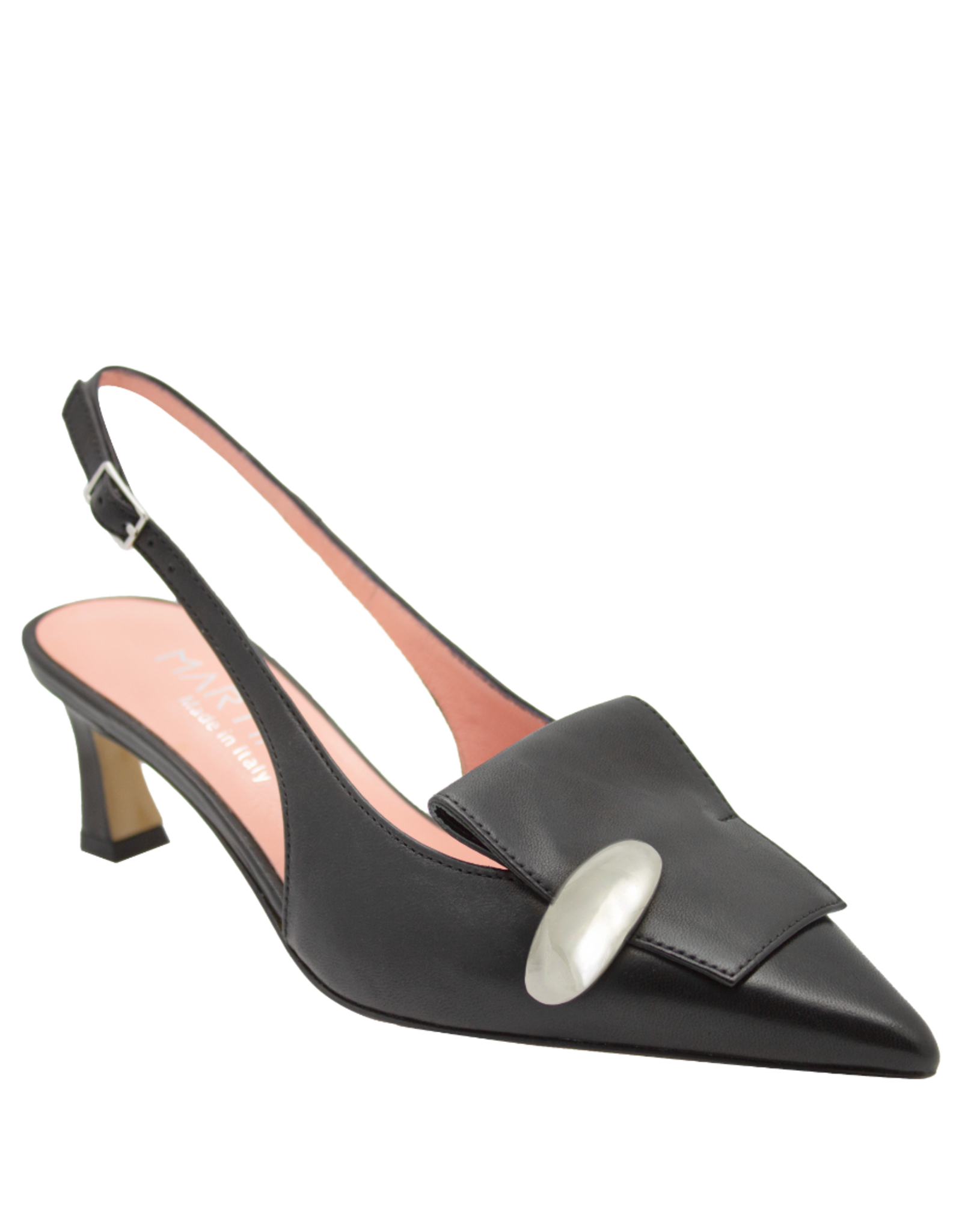 MissT MissT MT1O Black Nappa Kitten Sling 1814