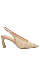 MissT MissT MT1J Ivory/Gold Lace Sling 1342