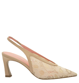 MissT MissT MT1J Ivory/Gold Lace Sling 1342