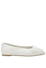 Halmanera Halmanera H52F Ivory Cross Over Open Toe Flat 1025