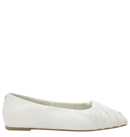 Halmanera Halmanera H52F Ivory Cross Over Open Toe Flat 1025