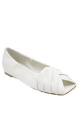 Halmanera Halmanera H52F Ivory Cross Over Open Toe Flat 1025