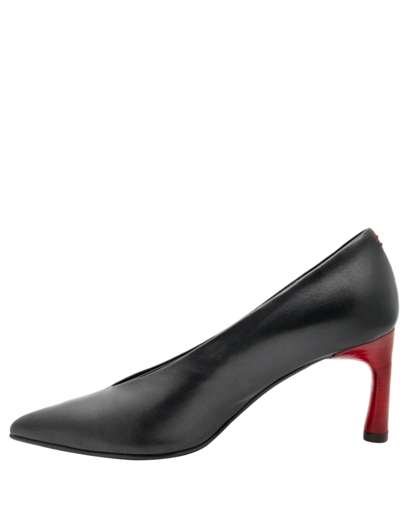 Halmanera Halmanera H51P Black Nappa High Pump W/Red Heel 1026
