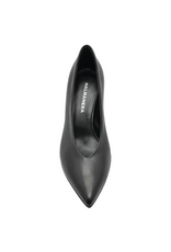 Halmanera Halmanera H51P Black Nappa High Pump W/Red Heel 1026