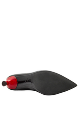 Halmanera Halmanera H51P Black Nappa High Pump W/Red Heel 1026