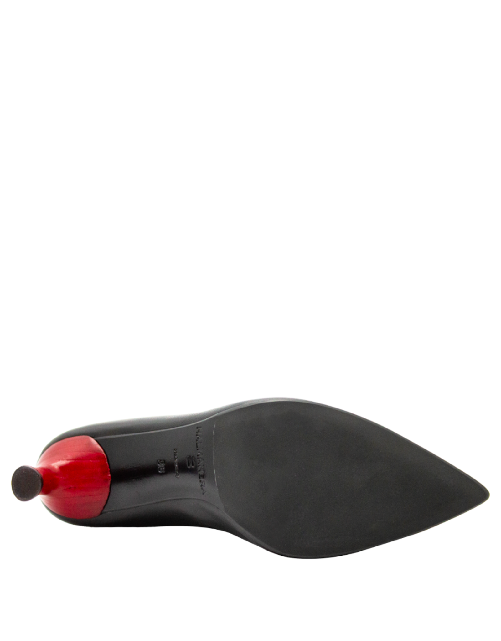 Halmanera Halmanera H51P Black Nappa High Pump W/Red Heel 1026