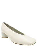 Halmanera Halmanera H52B Ivory Glaze Square Toe Pump 1030