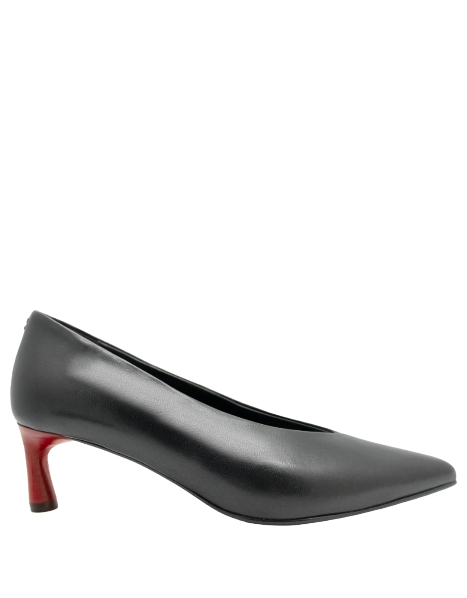 Halmanera Halmanera H51U Black Point Toe Pump Red Heel 1027