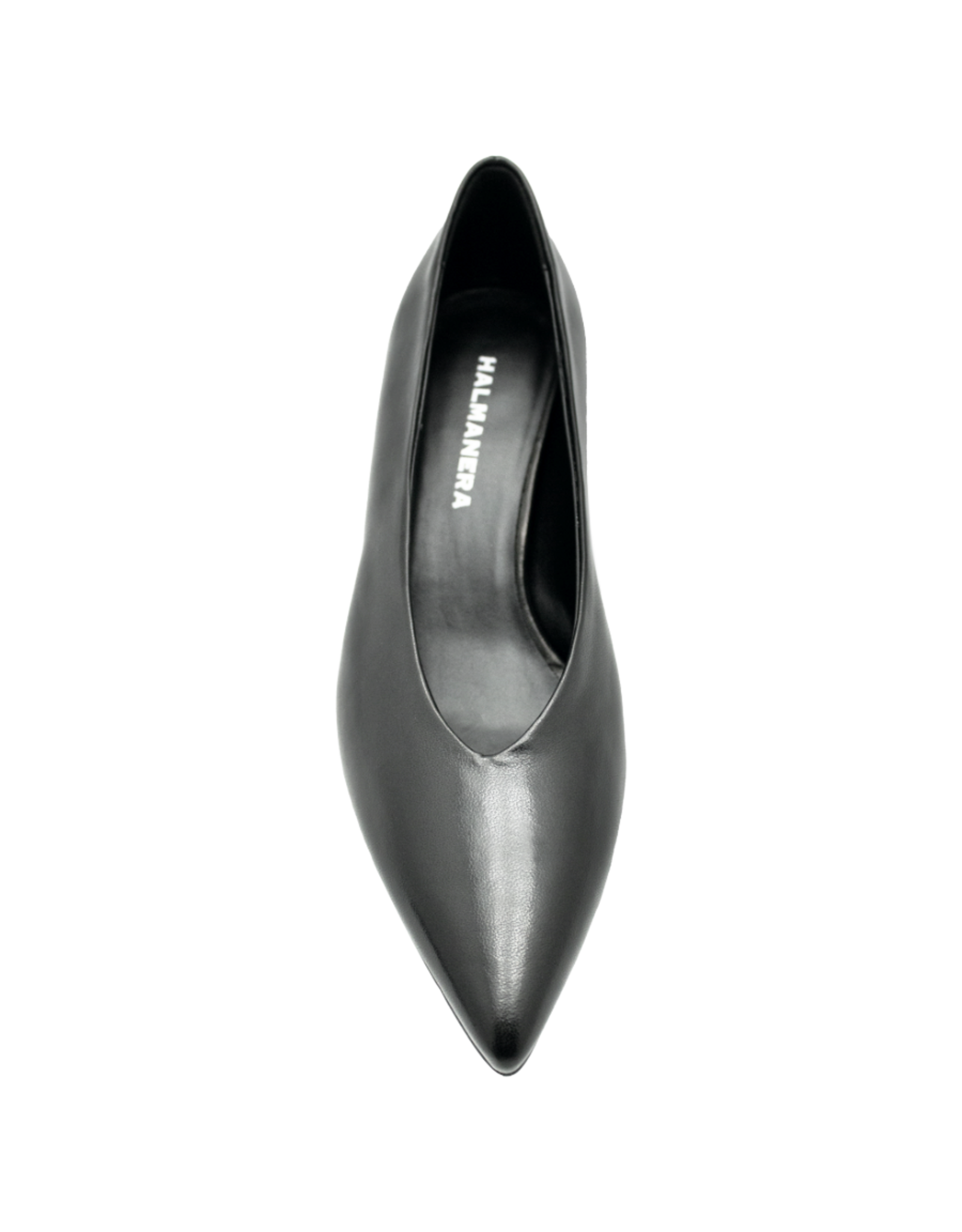 Halmanera Halmanera H51U Black Point Toe Pump Red Heel 1027