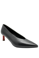 Halmanera Halmanera H51U Black Point Toe Pump Red Heel 1027