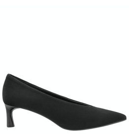 Halmanera Halmanera H51V Black  Suede  Point Toe Pump 1027