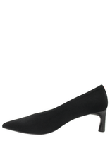 Halmanera Halmanera H51V Black  Suede  Point Toe Pump  1027