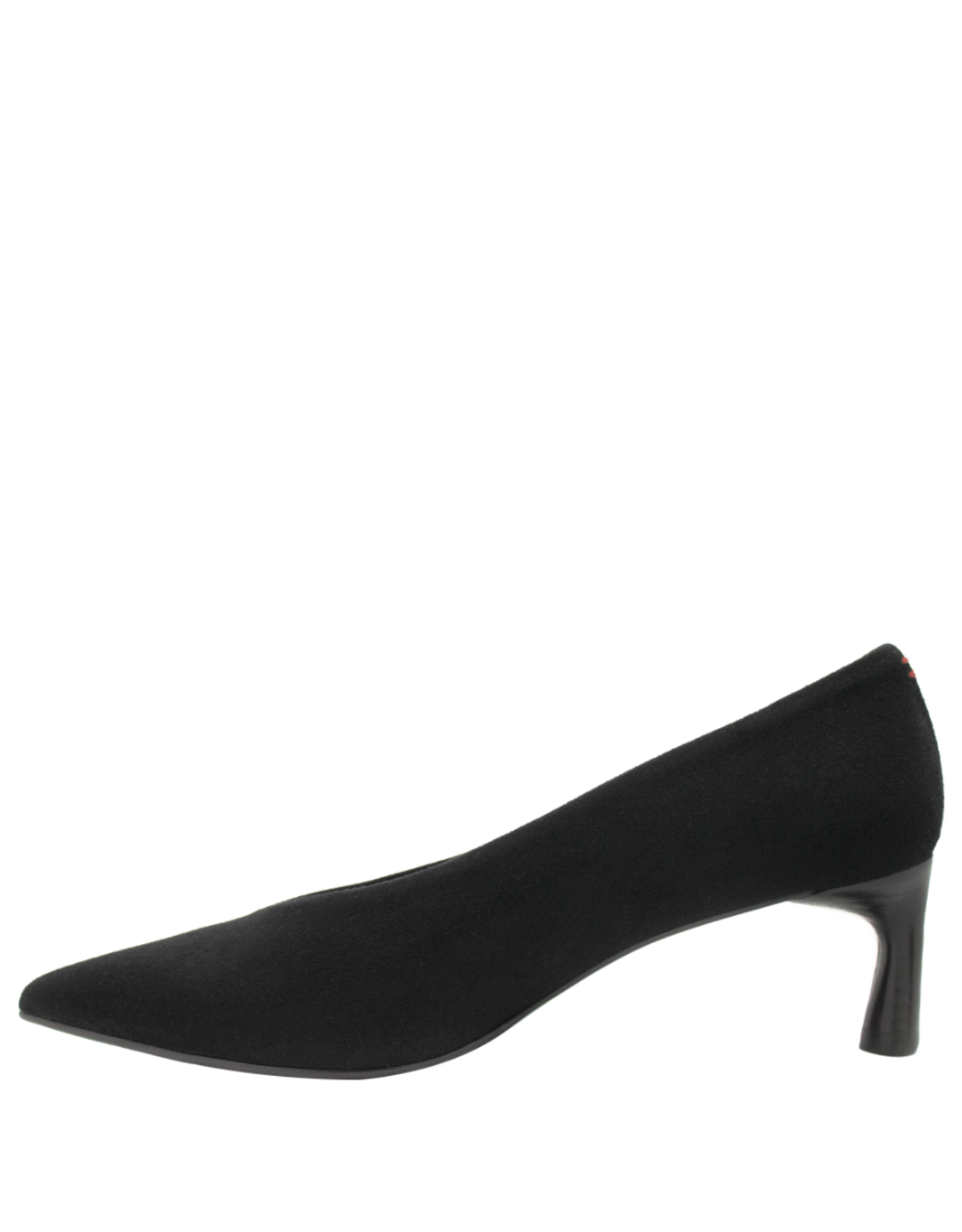 Halmanera Halmanera H51V Black  Suede  Point Toe Pump  1027