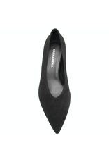 Halmanera Halmanera H51V Black  Suede  Point Toe Pump  1027