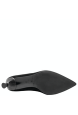 Halmanera Halmanera H51V Black  Suede  Point Toe Pump  1027