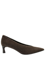 Halmanera Halmanera H51X Brown  Suede  Point Toe Pump 1027