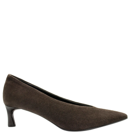 Halmanera Halmanera H51X Brown  Suede  Point Toe Pump 1027