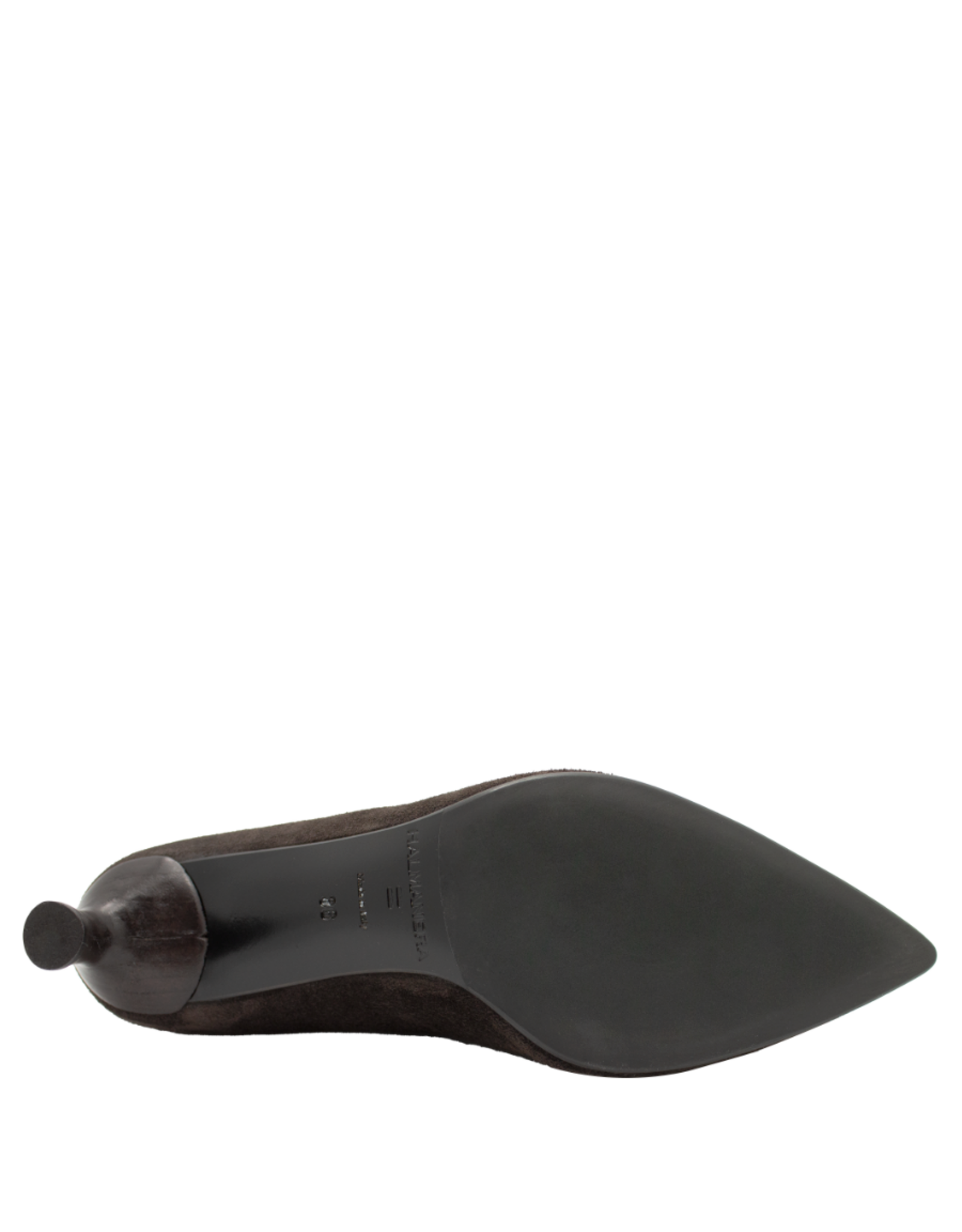 Halmanera Halmanera H51X Brown  Suede  Point Toe Pump 1027